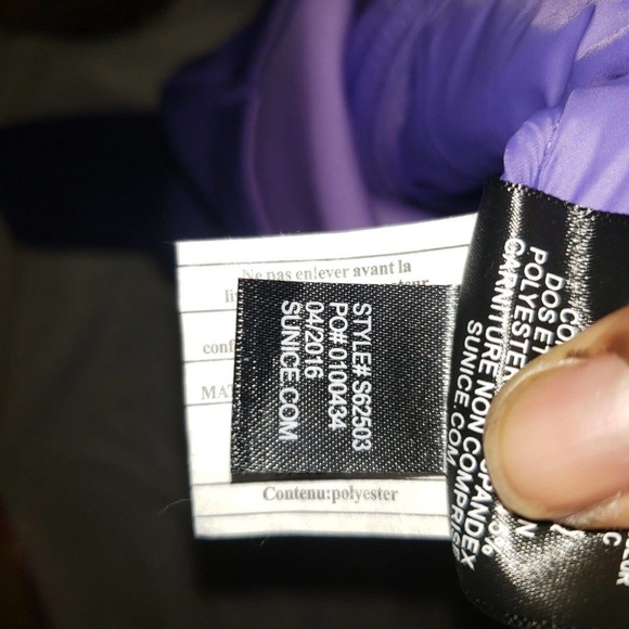 Sunice ladies U.S.‎ Women's Open 2017 Purple Quilted jacket size XS - Picture 8 of 10